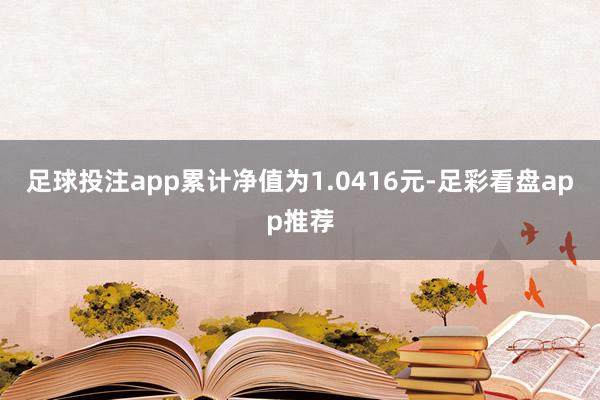 足球投注app累计净值为1.0416元-足彩看盘app推荐