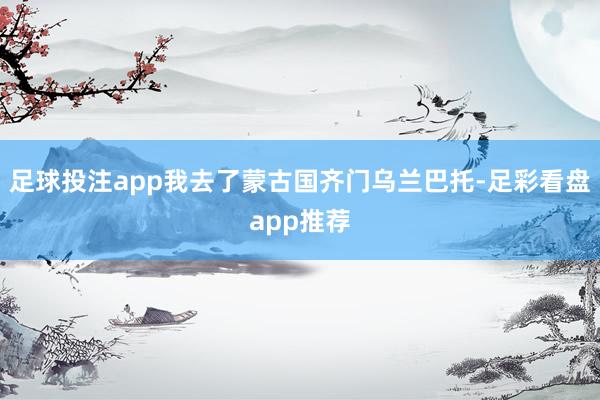 足球投注app我去了蒙古国齐门乌兰巴托-足彩看盘app推荐