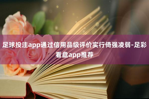 足球投注app通过信用品级评价实行倚强凌弱-足彩看盘app推荐