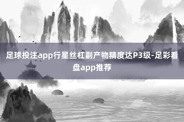 足球投注app行星丝杠副产物精度达P3级-足彩看盘app推荐