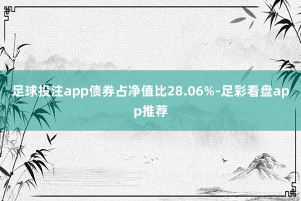 足球投注app债券占净值比28.06%-足彩看盘app推荐