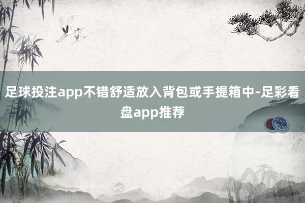 足球投注app不错舒适放入背包或手提箱中-足彩看盘app推荐