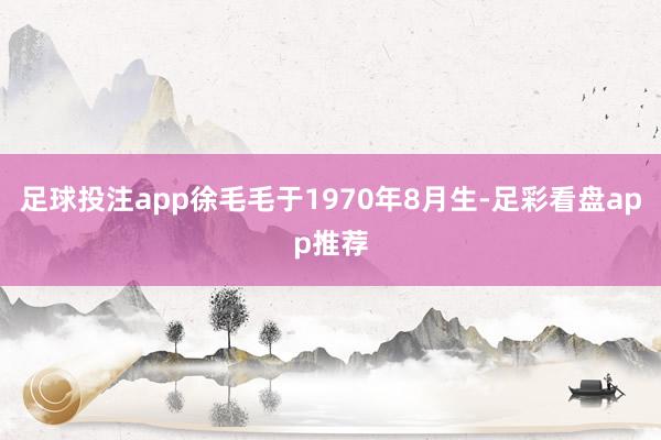 足球投注app徐毛毛于1970年8月生-足彩看盘app推荐